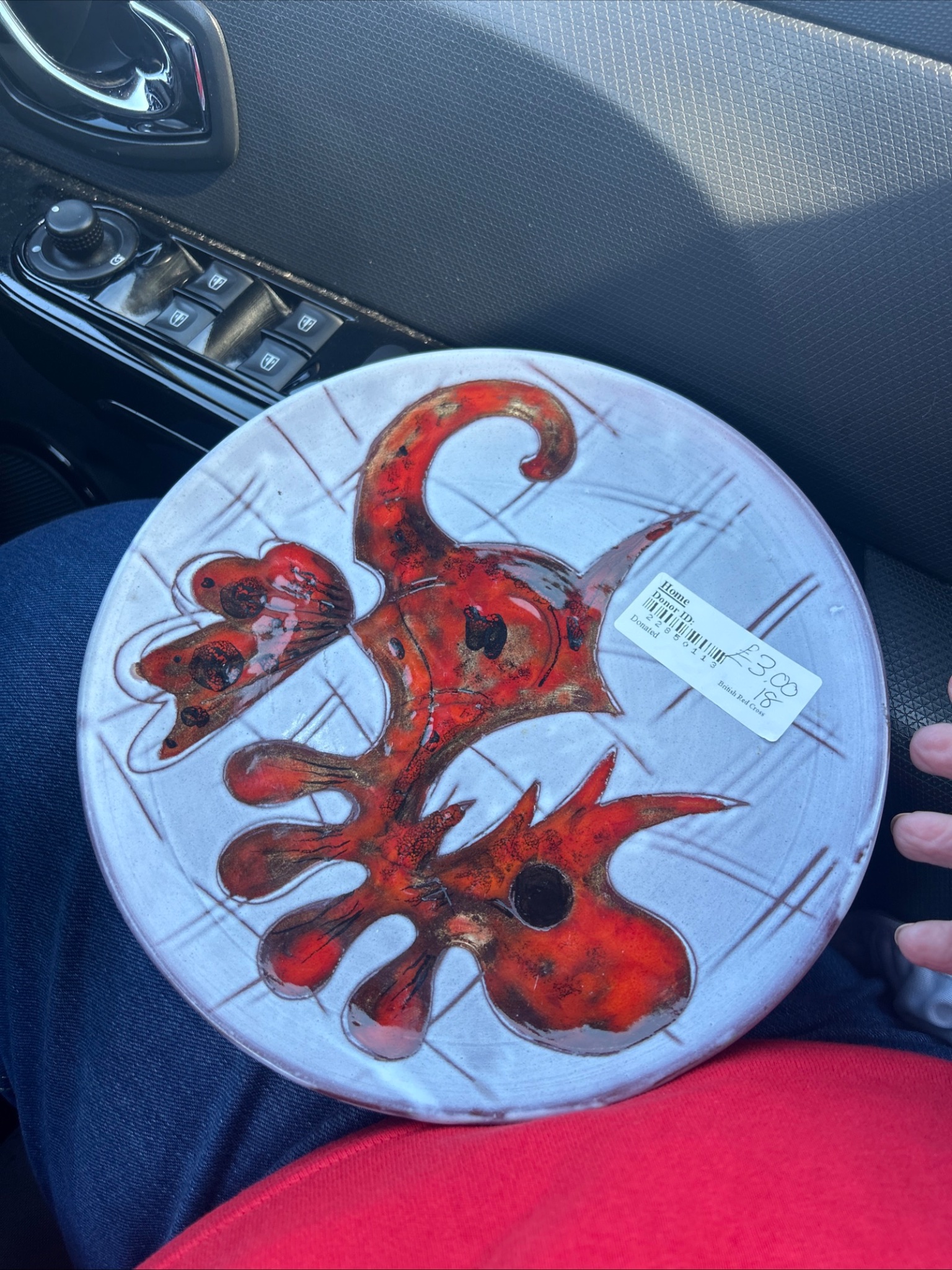 Decorative ceramic wall plate / charger