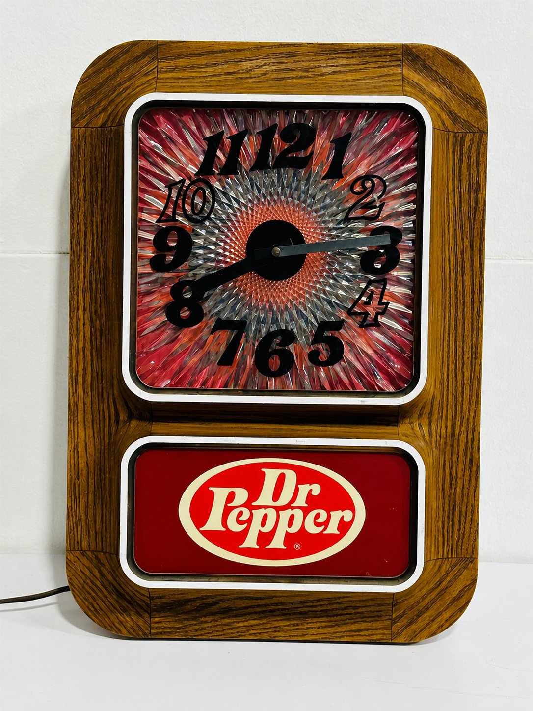 Dr Pepper illuminated wall clock