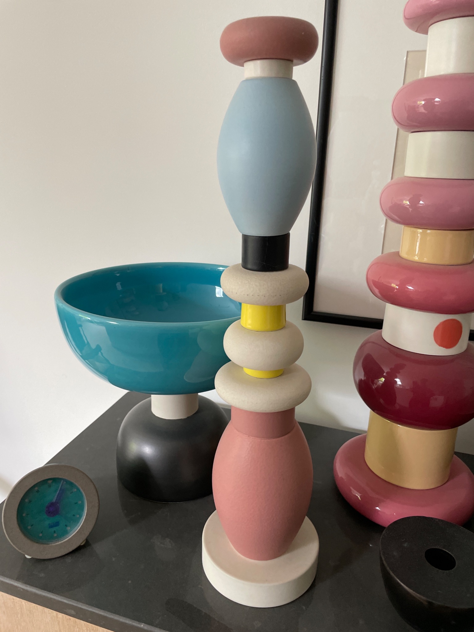Modernist stacked sculptural decorative object / art form