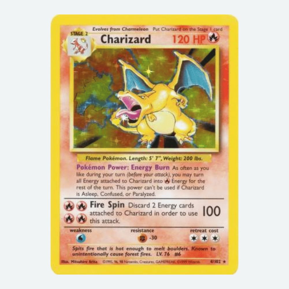 Pokémon Trading Card Game Charizard (Base Set, Holo Rare)