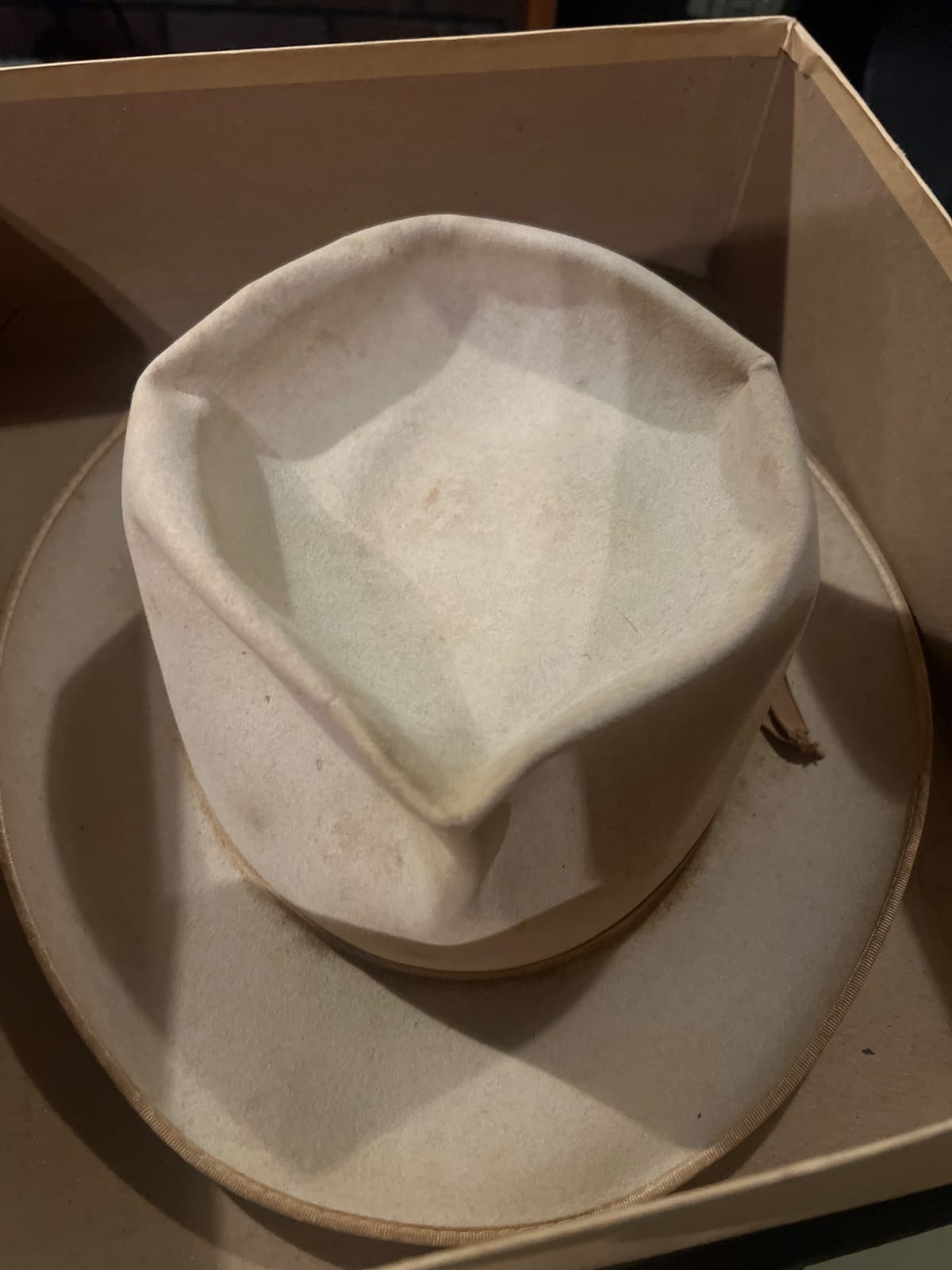 Vintage felt hat in original hat box